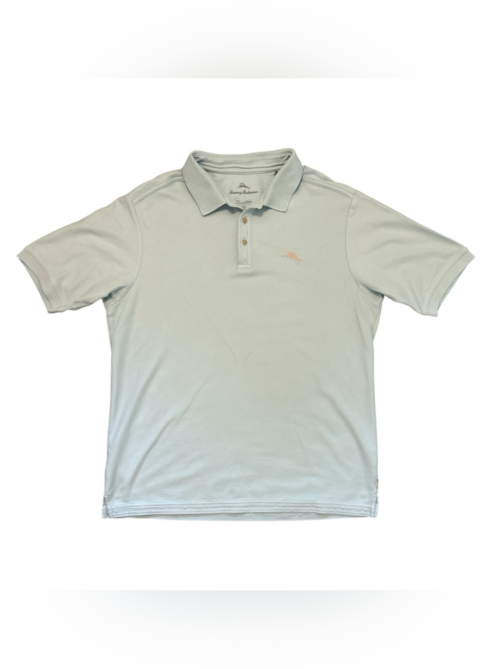 Tommy Bahama Men’s Polo Shirt Light Blue Size Large Short Sleeve Pima Cotton